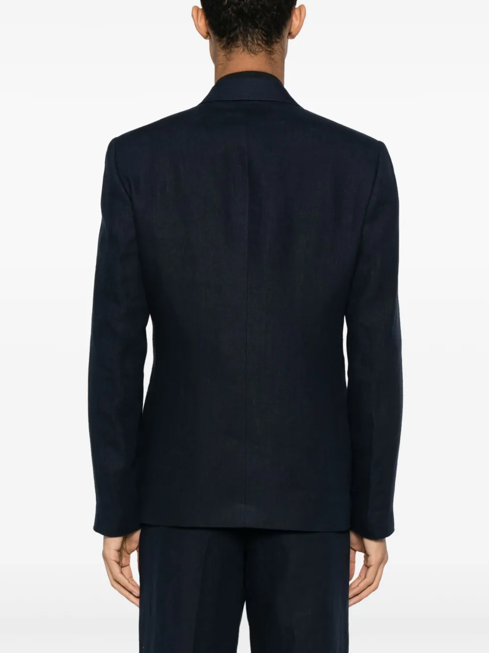 Shop Lardini Double-breasted Blazer In Blue