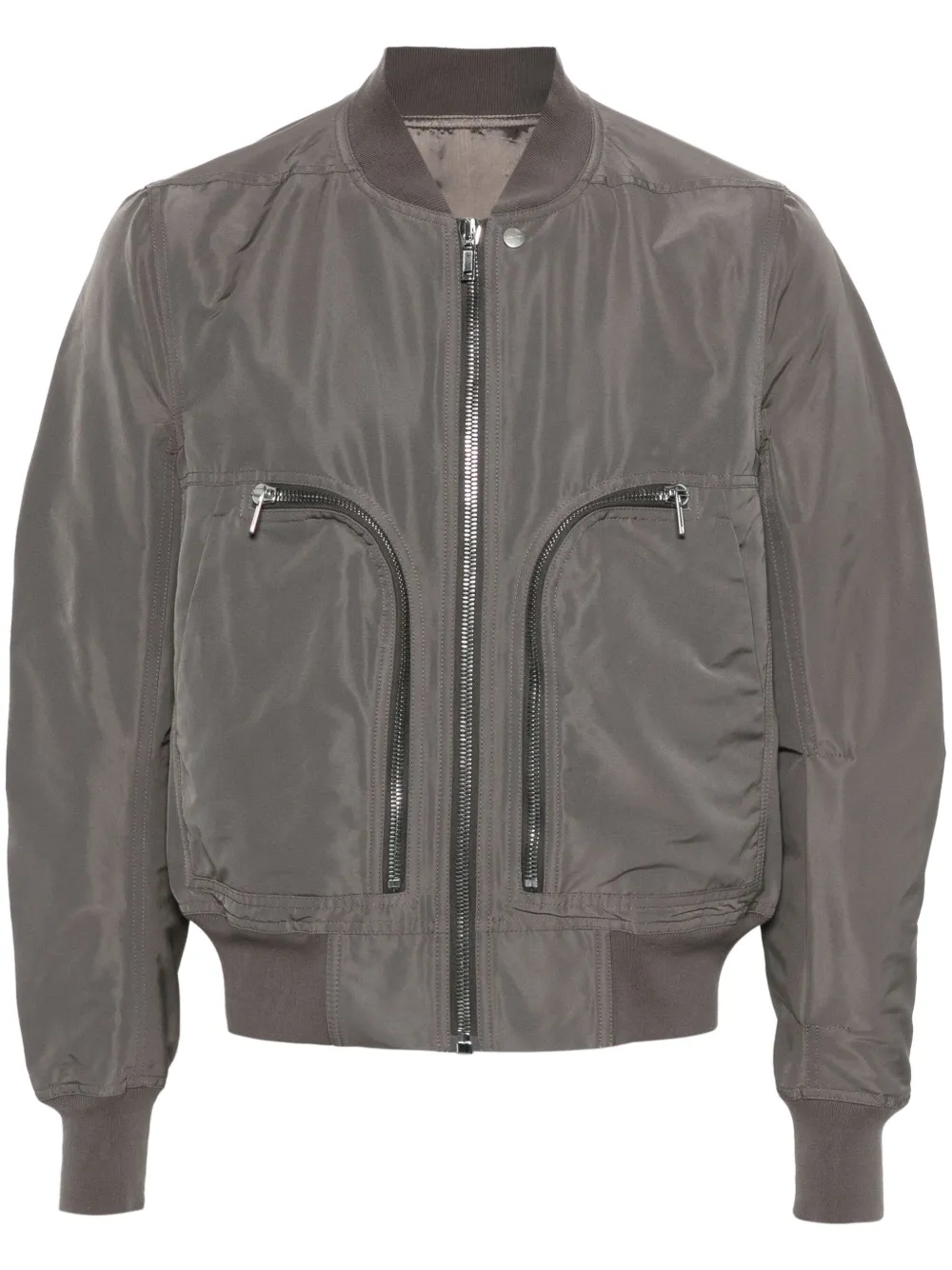 Shop Rick Owens Bauhaus Flight Bomber Jacket In Grey