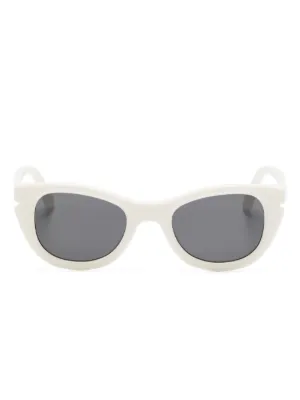 Palm Angels Eyewear Gilroy oval-frame Sunglasses | White | FARFETCH ZA