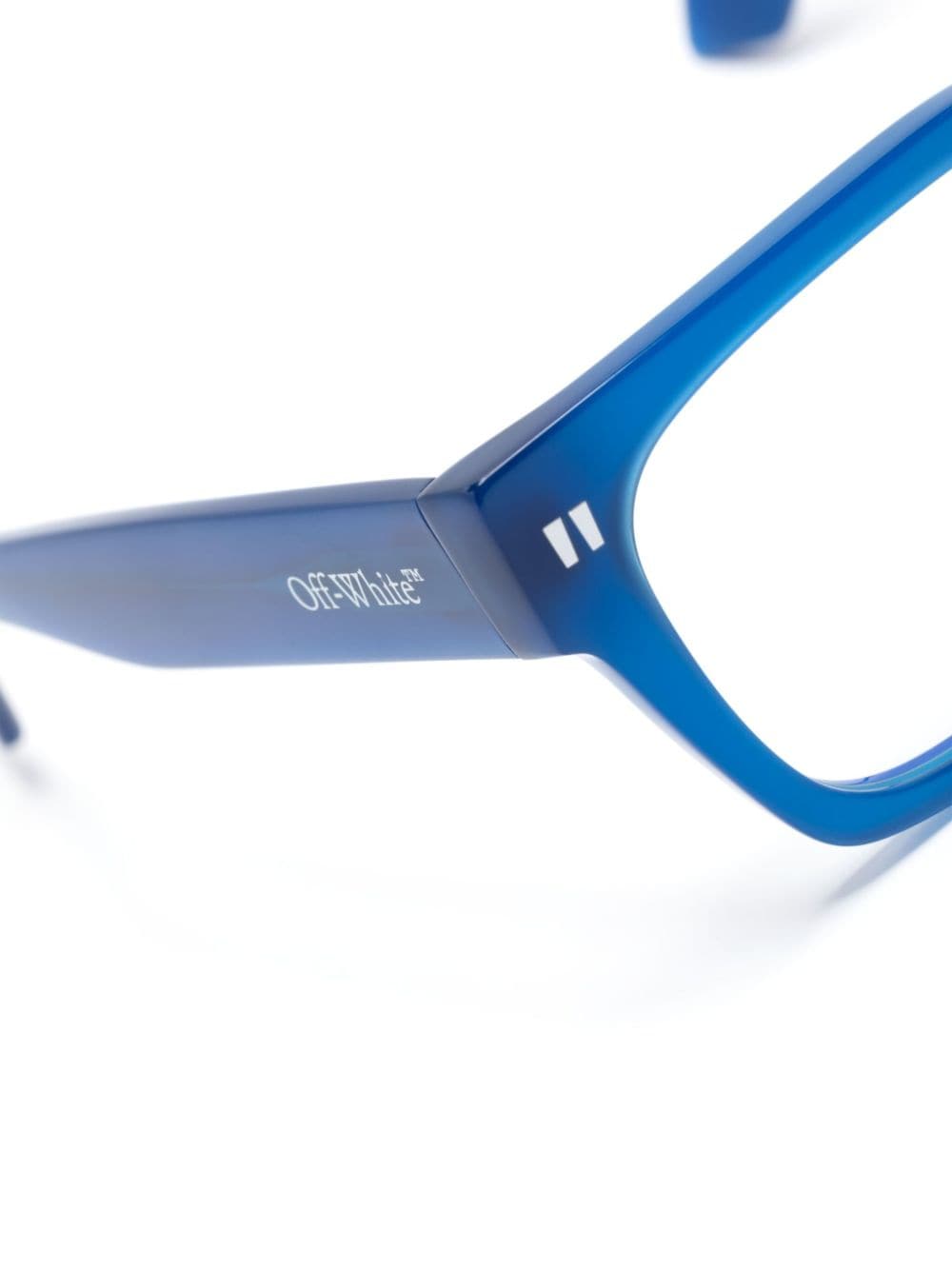 Off-White Optical Style 53 bril met vierkant montuur Blauw