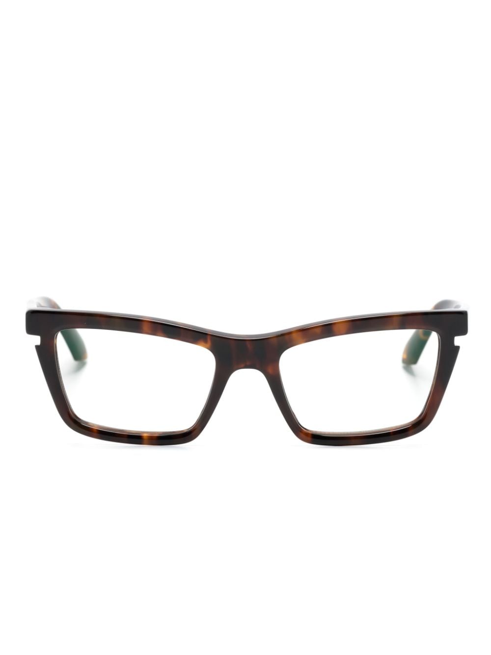 Off-white Style 50 长方形镜框眼镜 In Brown