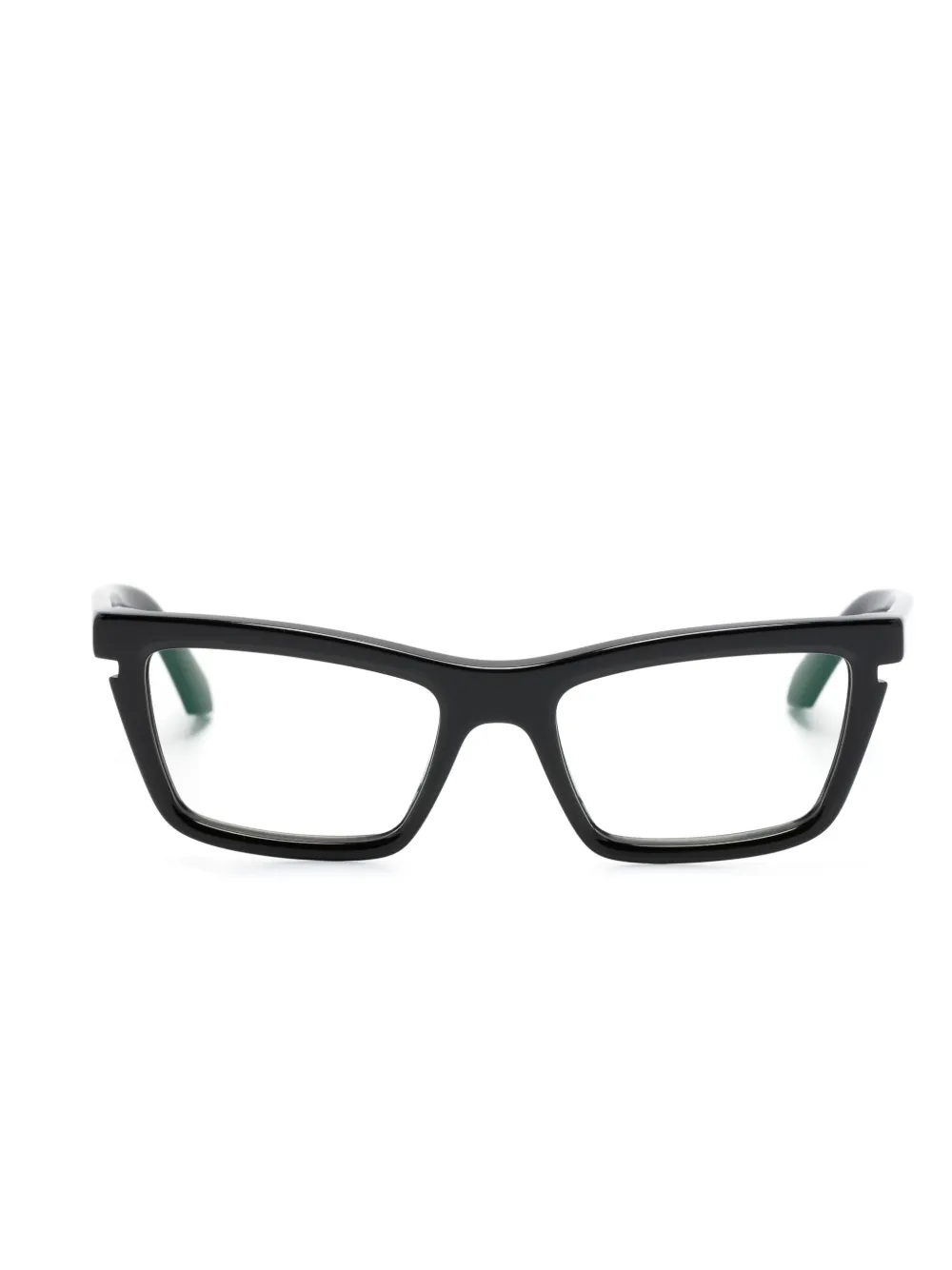 Off-White Optical Style 50 bril met vlinder montuur Zwart