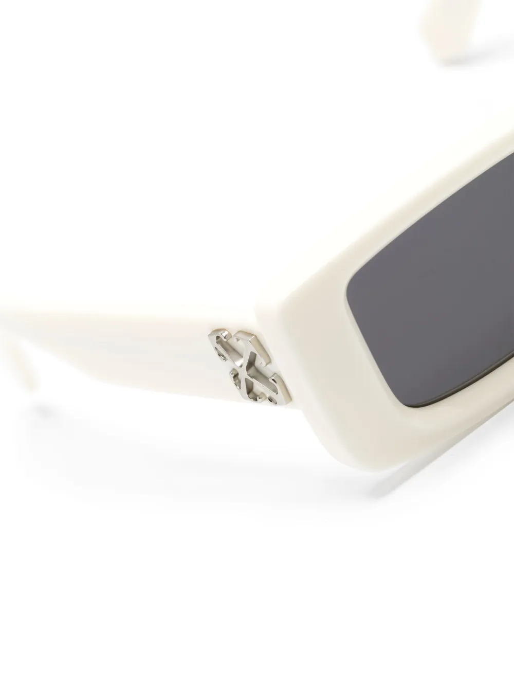 Off-White Eyewear Arthur zonnebril met rechthoekig montuur Wit