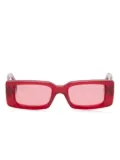 Off-White Eyewear Arthur rectangle-frame sunglasses - Red