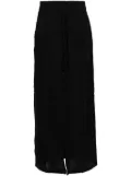 Thom Krom W SK 83 linen maxi skirt - Black