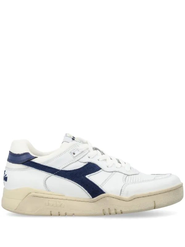 Diadora Panelled Leather Sneakers White FARFETCH AU