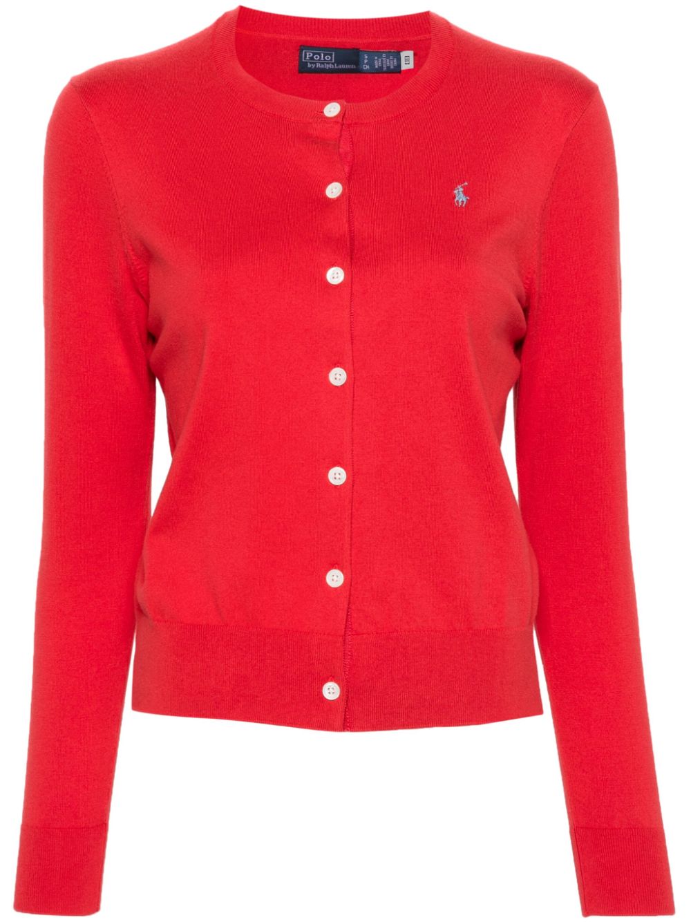 Polo Ralph Lauren Polo Pony-embroidered Cardigan In Red