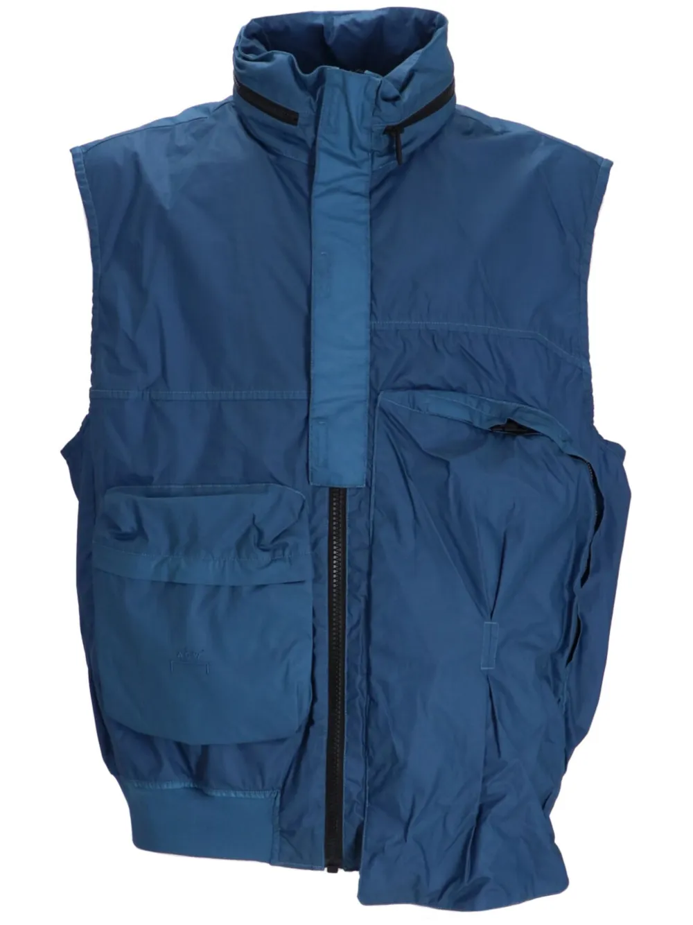 A-COLD-WALL* asymmetric cotton gilet – Blue