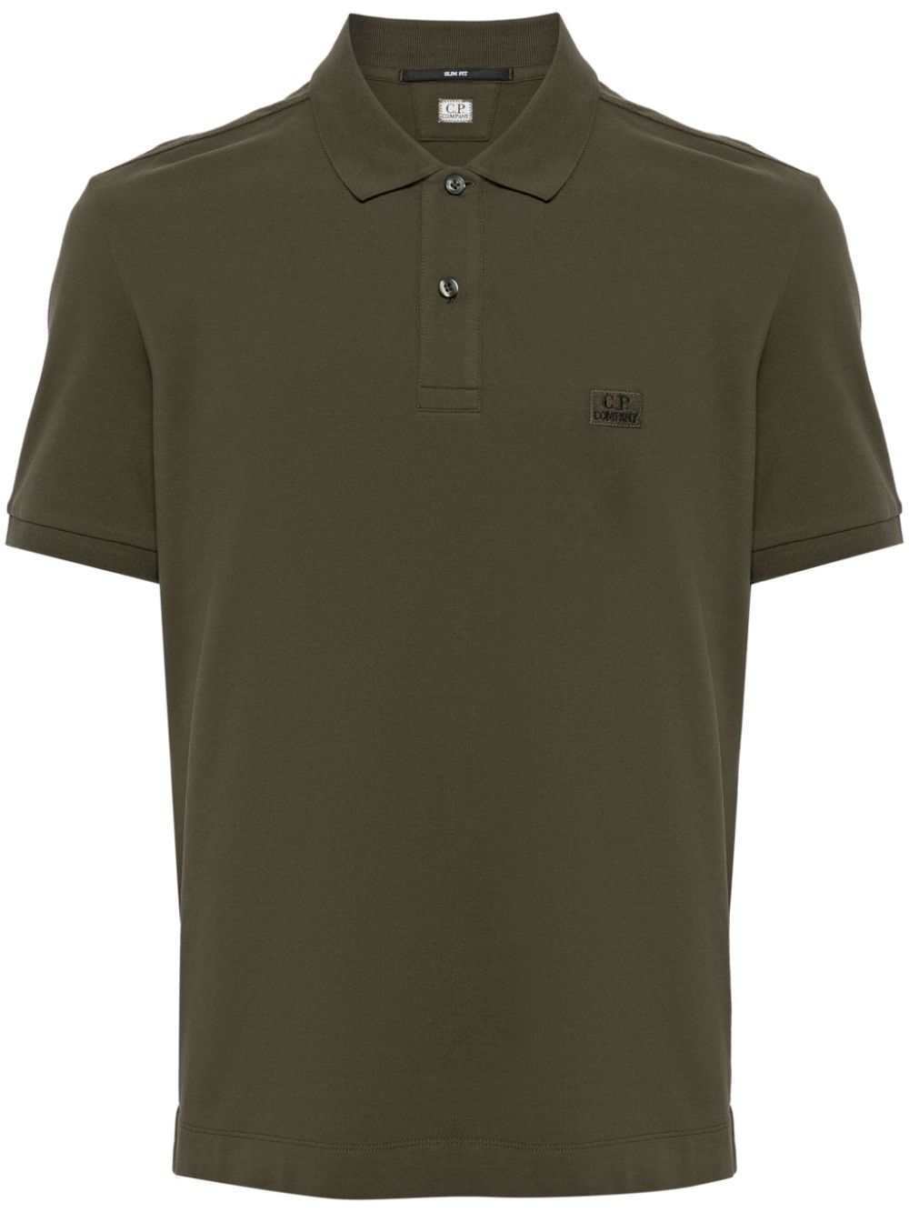 C.P. Company Poloshirt met geborduurd logo Groen