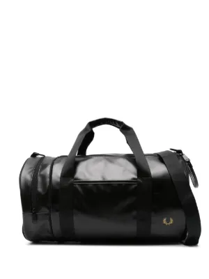 FRED PERRY ボストンバッグ 黒 FRED PERRY（フレッドペリー） ボストンバッグ TONAL LARGE BARREL BAG