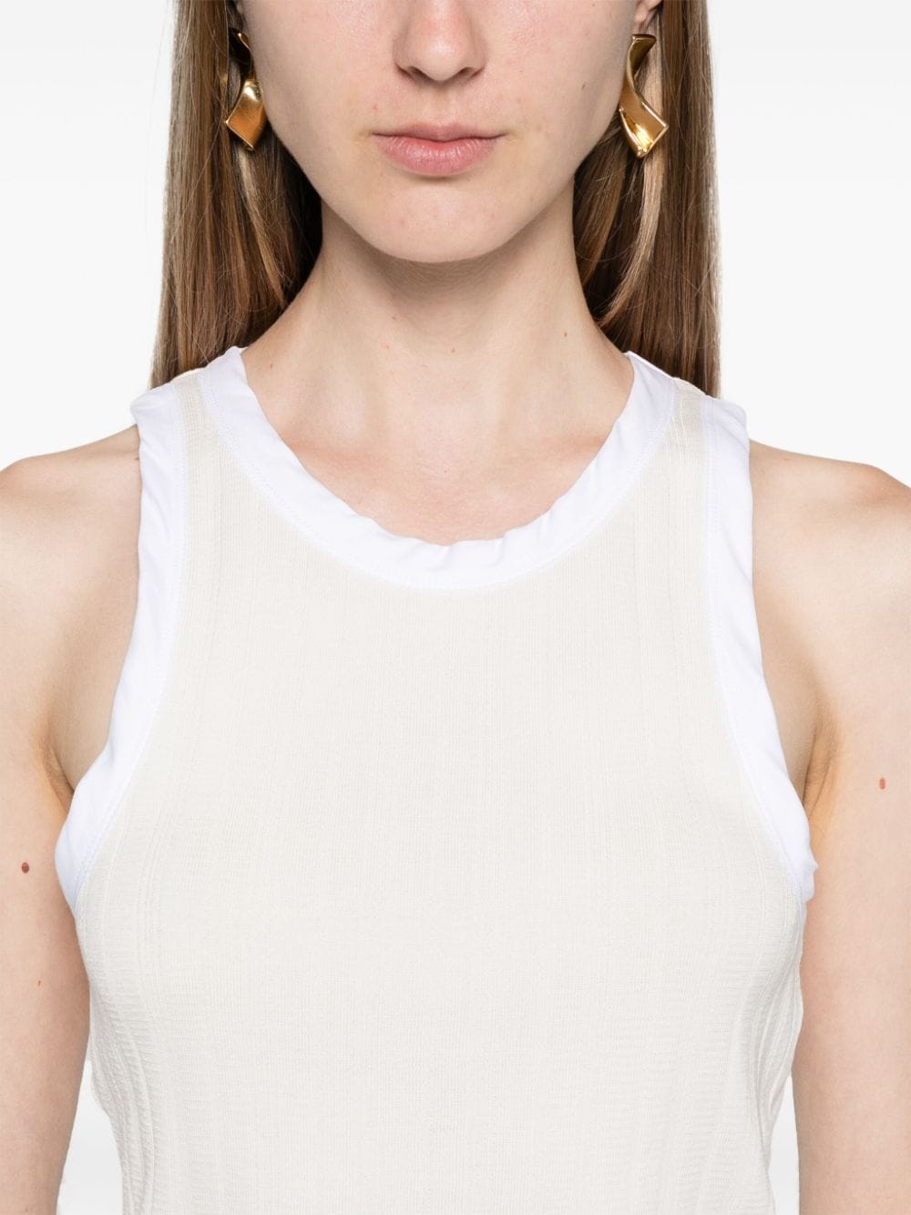 Shop Apc Lemaitre Ribbed-jersey Tank Top In White