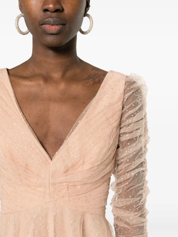 【Zimmermann】Ruched point d'esprit tulle minidress Zimmermann Point d'esprit ruched tulle minidress Zimmermann