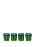 L'Objet Prism old fashioned glasses (set of four) - Green