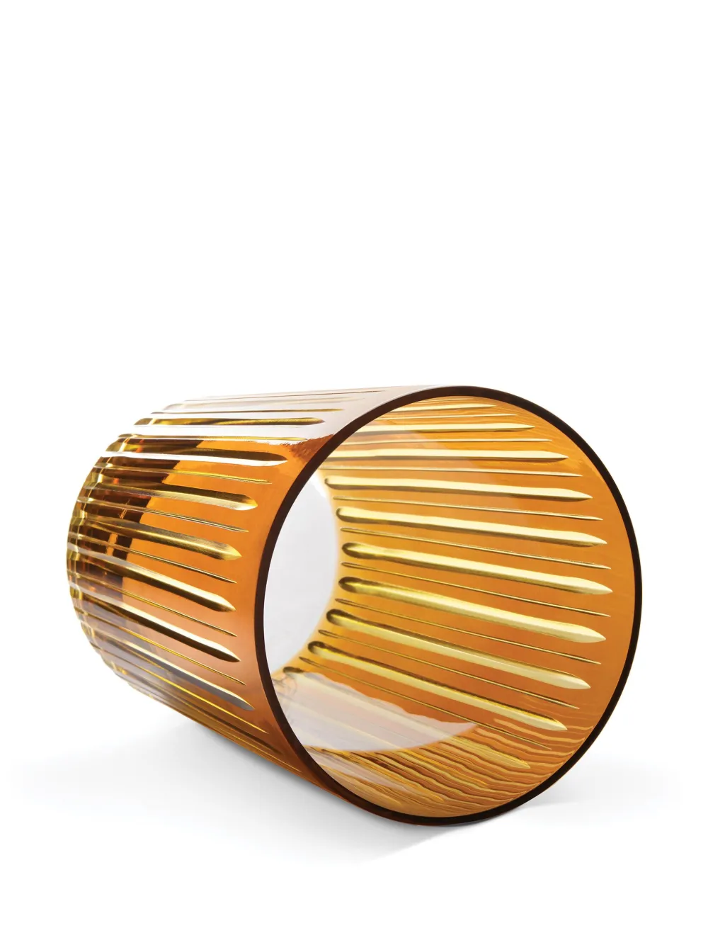 L'objet Prism 17 Oz. Highball Glasses, Set Of 4 In Orange