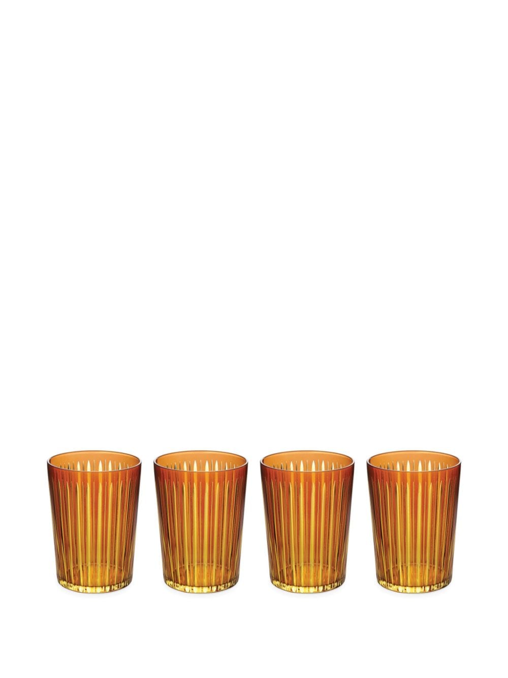L'objet Prism Highball Glasses (set Of Four) In Orange
