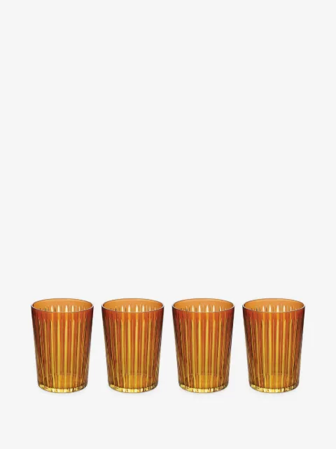 L'Objet lot de quatre verres à vin Rainbow