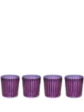 L'Objet Prism double old fashioned glasses (set of four) - Purple