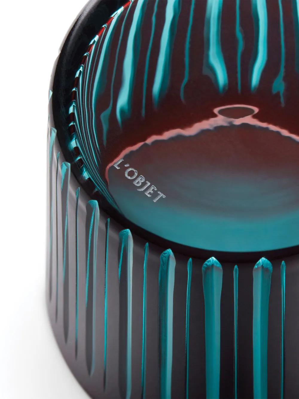 L'objet Glassware Bordeaux Uni In Red