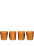 L'Objet Prism old fashioned glasses (set of four) - Orange