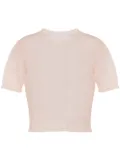 Maison Margiela sheer knit top - Neutrals