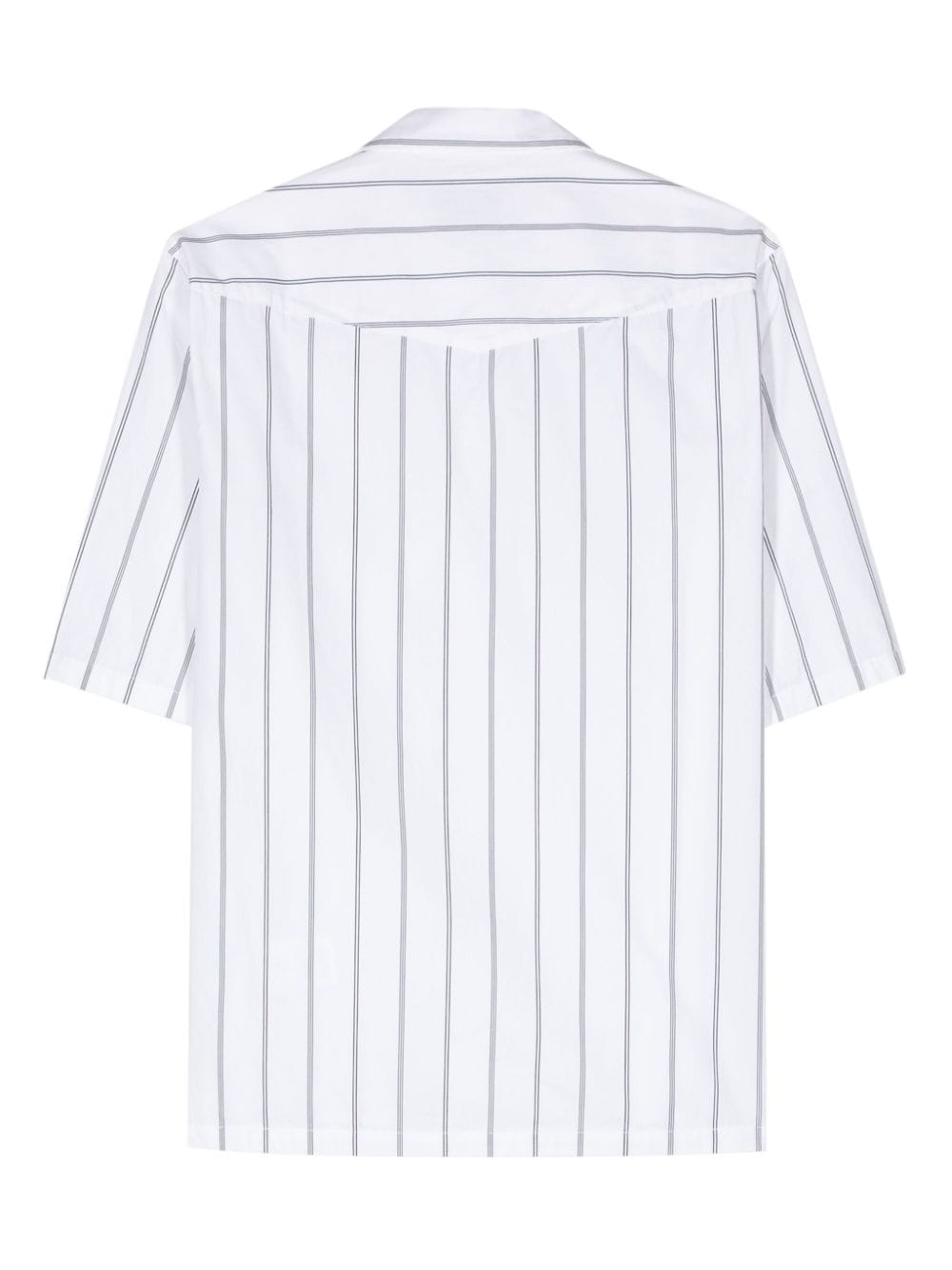 Shop Officine Generale Eren Striped Shirt In Weiss