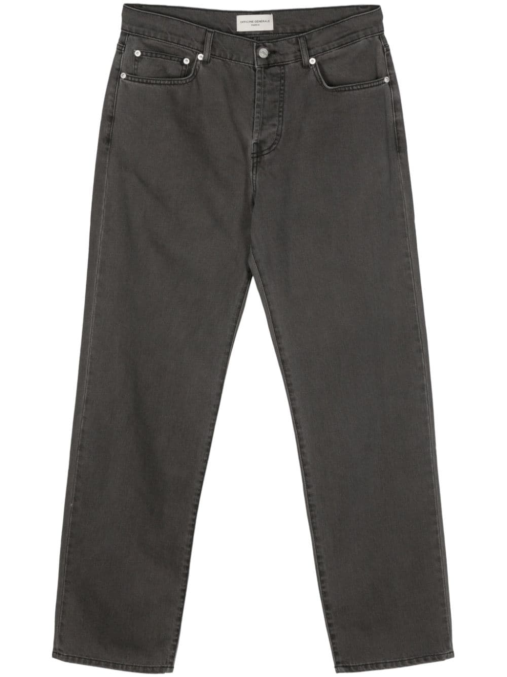 Officine Generale Tyler Straight-leg Jeans In Grey