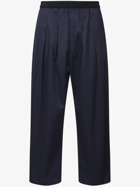 Maison Margiela pleated cotton trousers