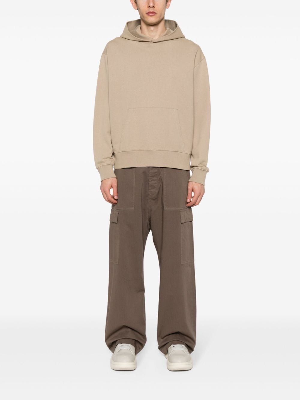 Shop Rick Owens Drkshdw Cotton Straight Cargo Pants In Brown