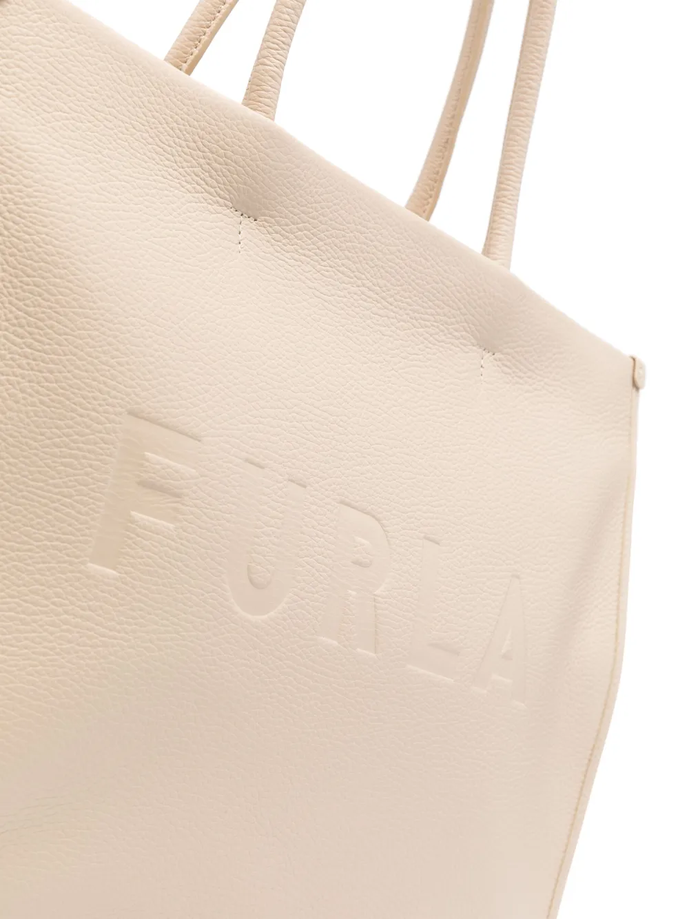 Shop Furla Opportunity Leather Tote Bag In Nude