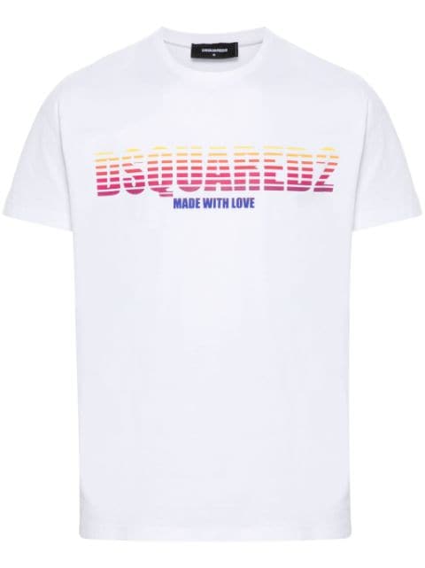 Dsquared2 T-Shirt mit Ombré-Logo-Print