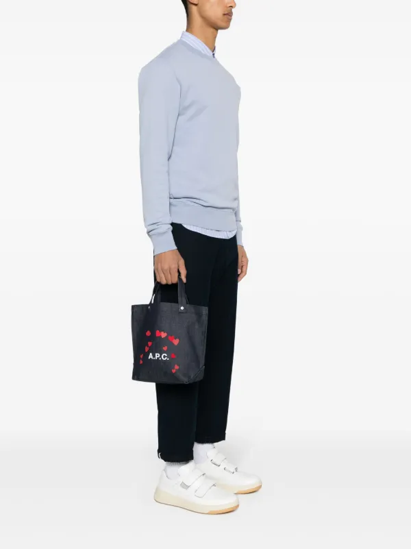 A.P.C. Mini Thais Tote Bag | Blue | FARFETCH JO