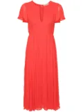 Michael Michael Kors pleated midi dress - Red