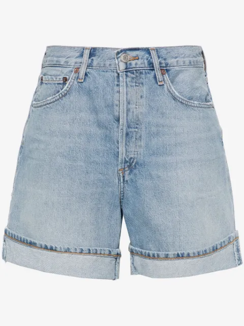 AGOLDE Dame high-waisted denim shorts