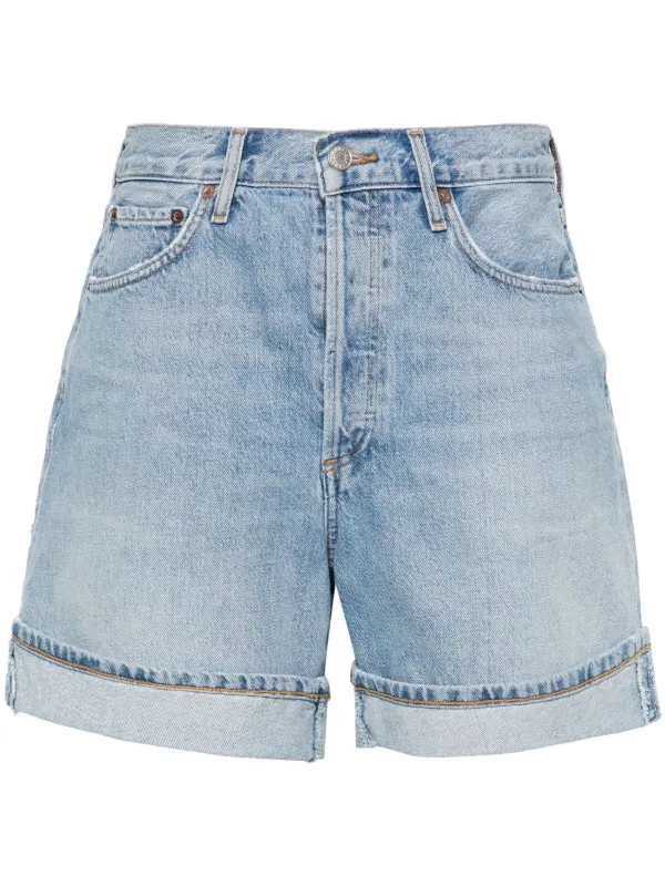 AGOLDE Dame high waisted Denim Shorts Blue FARFETCH CA