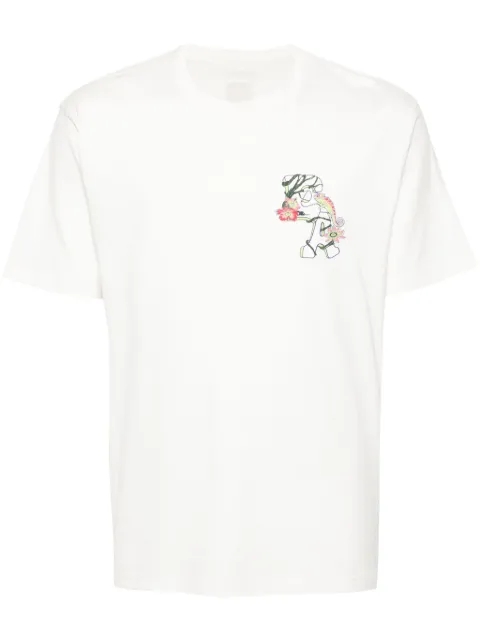Emporio Armani monogram-print cotton T-shirt