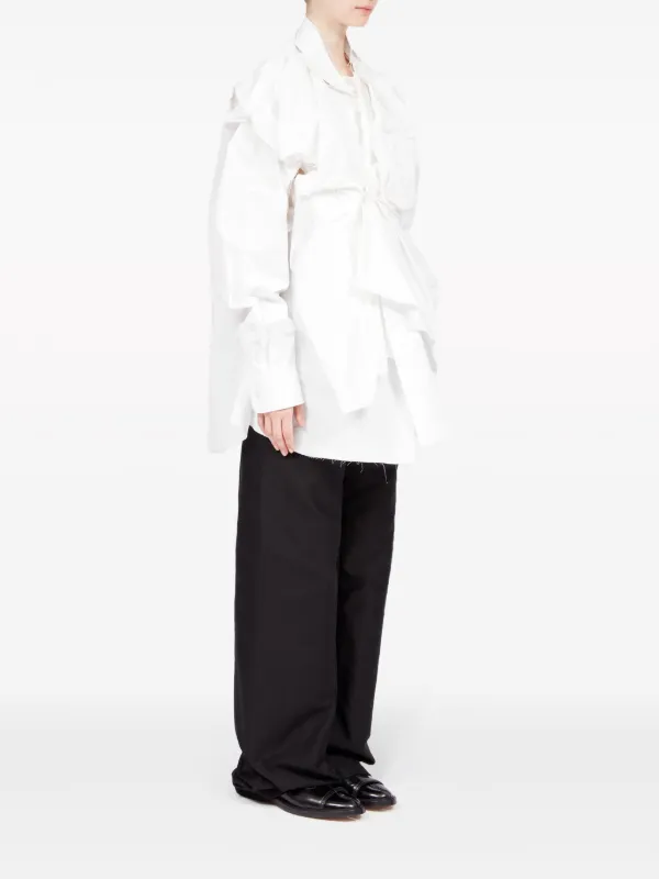 Maison Margiela ポプリン シャツ | ホワイト | FARFETCH JP