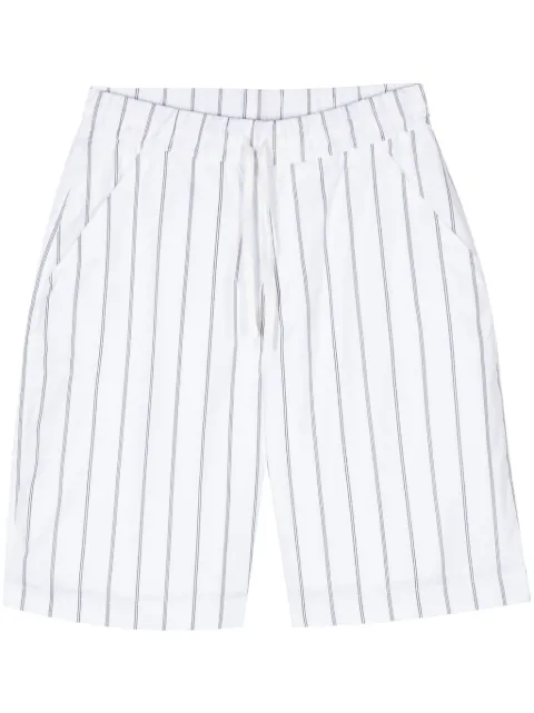 Officine Generale striped cotton shorts