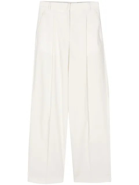 Officine Generale pleated poplin straight trousers