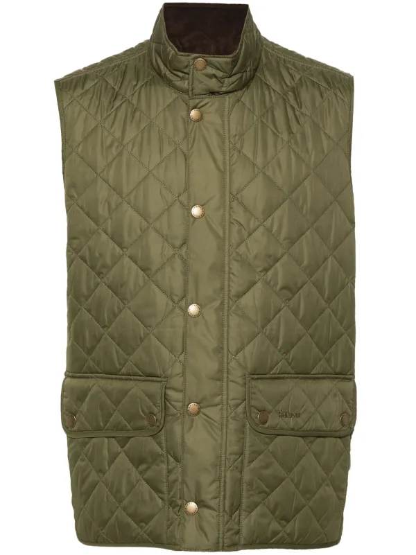 Barbour キルティングベスト | グリーン | FARFETCH JP