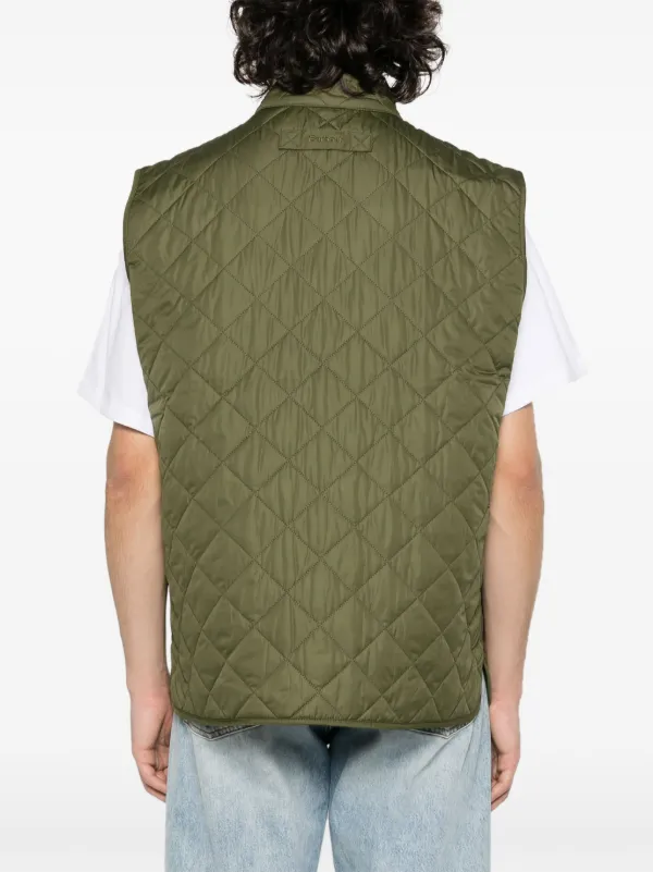 Barbour キルティングベスト | グリーン | FARFETCH JP