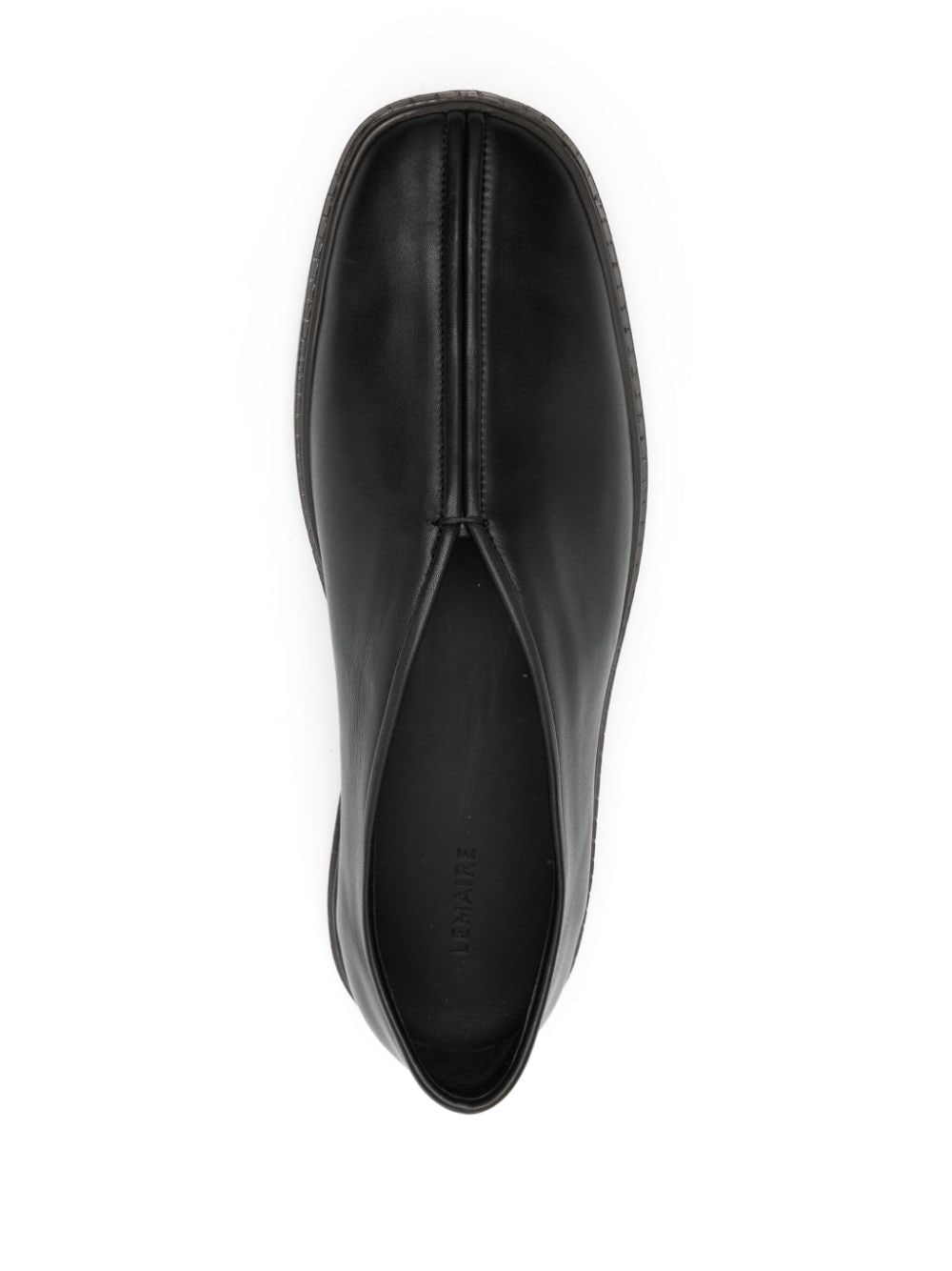Shop Lemaire Piped Slip-on Sneakers In Schwarz