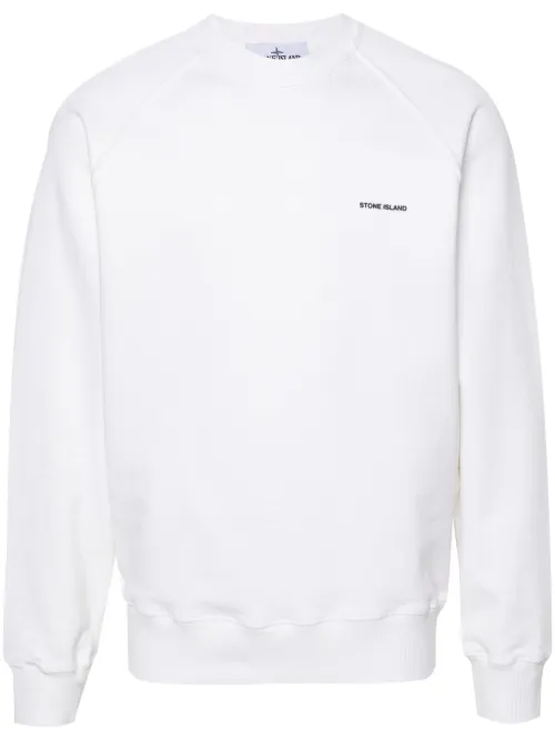 Sweat en coton à logo imprimé - Stone Island - Modalova