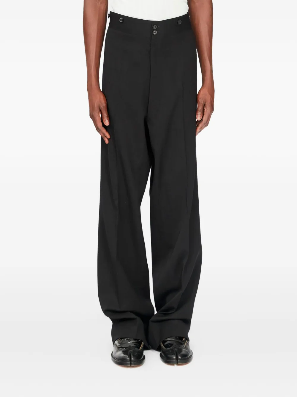 Maison Margiela wool trousers - Zwart