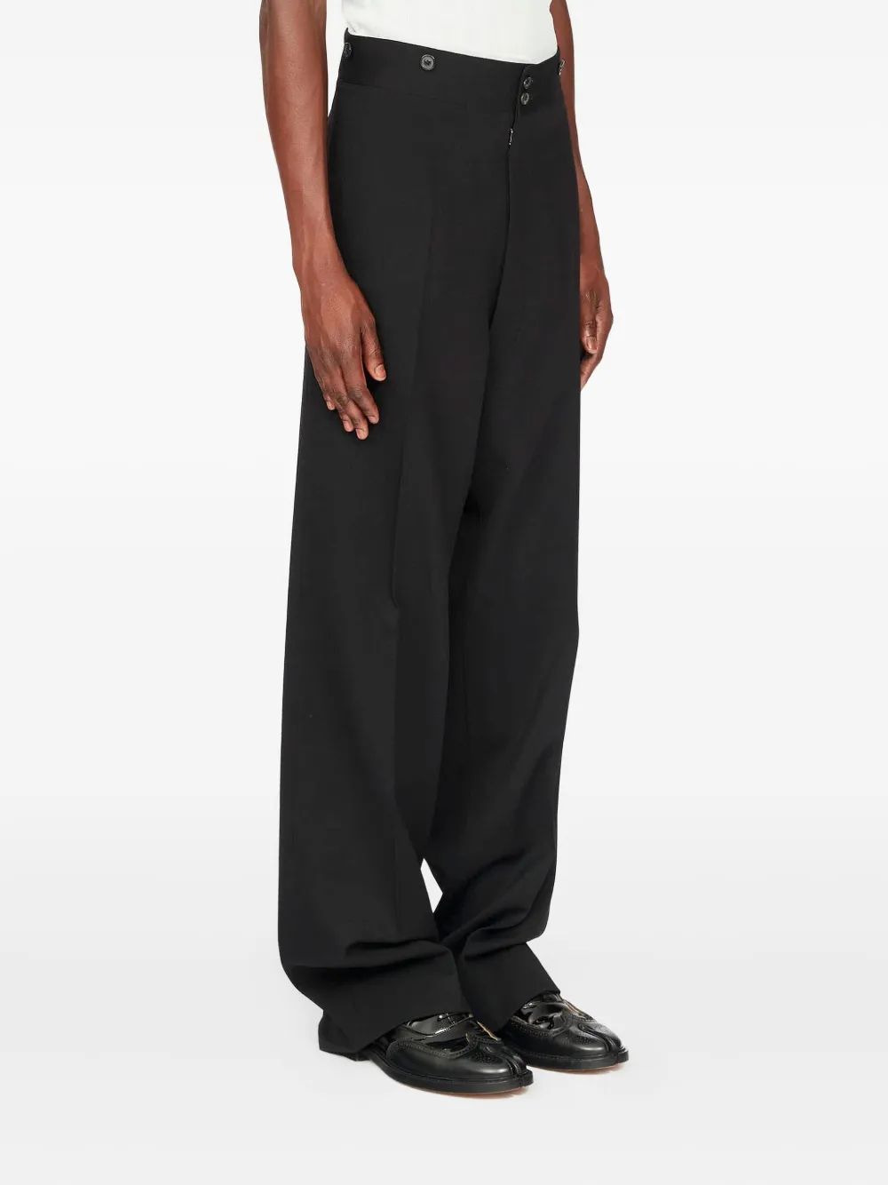 Maison Margiela Wollen broek Zwart