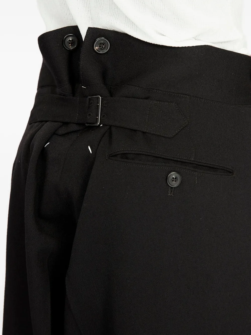 Maison Margiela Wollen broek Zwart