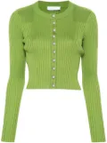 Rabanne button-up cotton cardigan - Green