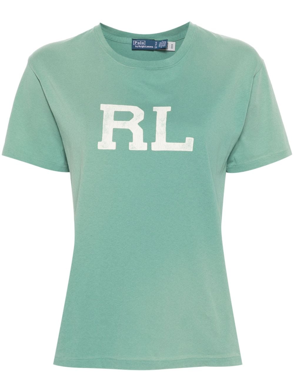 Polo Ralph Lauren Faded Logo-print T-shirt In Green
