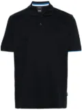 BOSS piqué-weave cotton polo shirt - Blue
