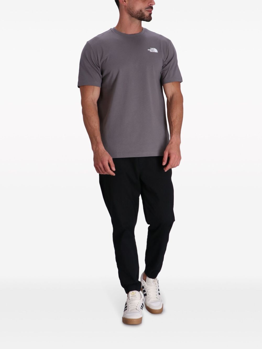 The North Face T-shirt met logoprint - Grijs