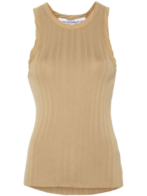 A.P.C. Lemaitre ribbed-jersey tank top Women